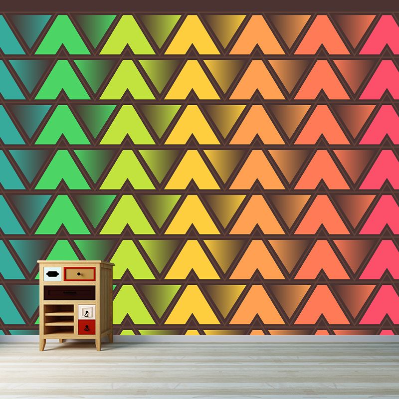 Stain Resistant Geometric Wall Mural Illustration Decorative Wall Mural