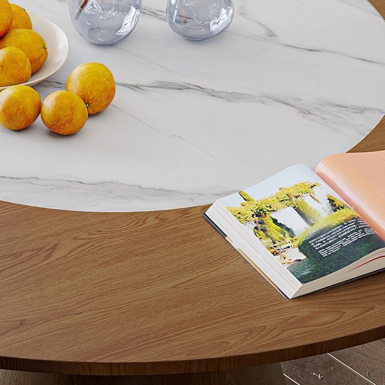 1/4/5/6/7 Pcs Ash Wood Dining Room Set with Round Table Modern Dining Set