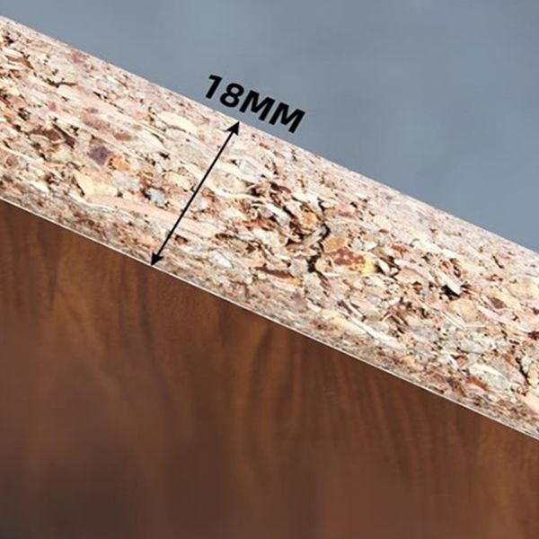 Manufactured Wood Corner Bookshelf Modern Closed Back Vertical Bookcase