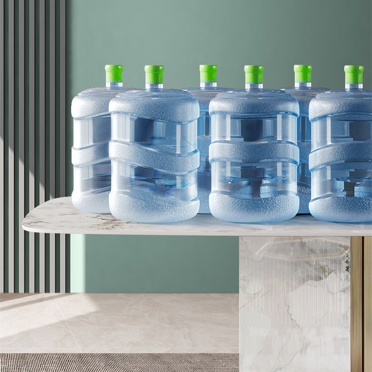 Glam Dining Table Set 1/4/5/7 Pcs Stone Dining Table with Armless Chairs