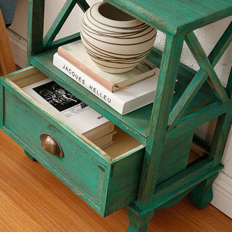 Coastal Storage Chest Solid Wood Dresser with 1/2/3/4 Drawers , 11.7 Inch Width