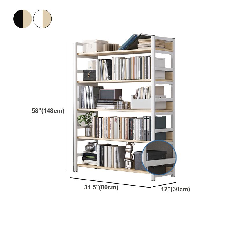 Industrielle vertikale Etagere -Bücherregal -Stahlrahmen -Holzregal -Buchhandel