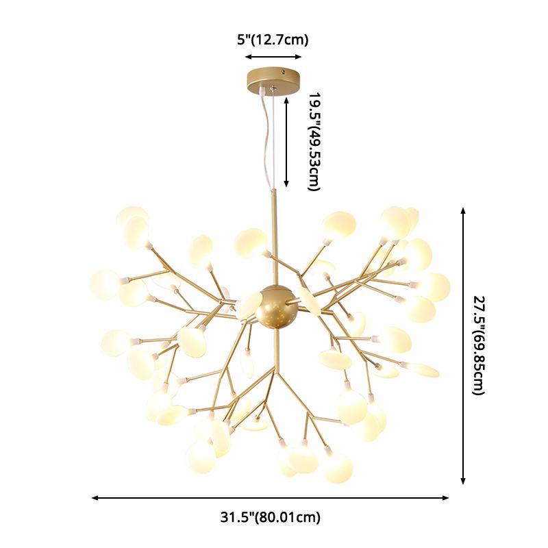Branching Chandelier Light Fixture Modern Designer Acrylic Pendant Lighting for Restaurant