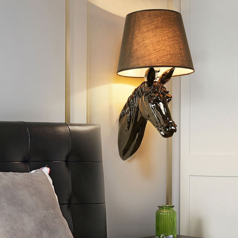 Geometric Wall Light Fixture Modern Resin 1 Light Wall Sconce