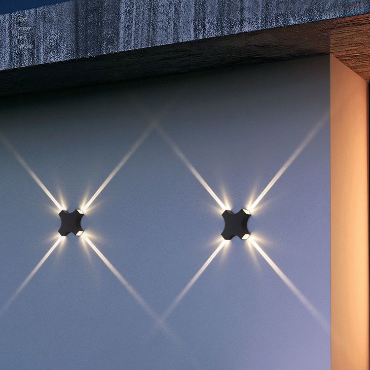 Multi-Light Geometric Wall Sconce Lights Contemporary Style Metal Wall Mounted Lights