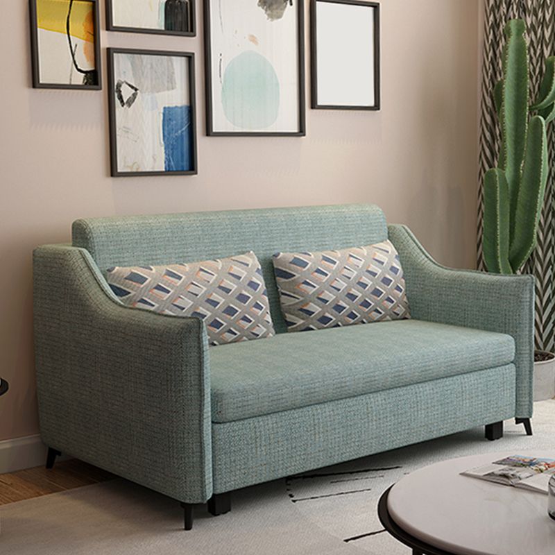 37" Wide Scandinavian Futon Sofa Bed Pillow Back Sleeper Sofa