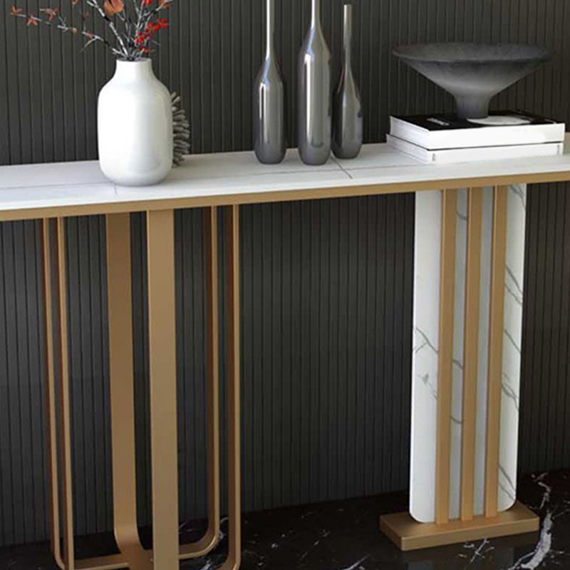 Contemporary Console Accent Table Antique Finish Sofa Console Table