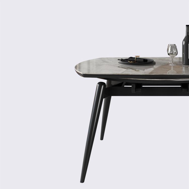 Modern Style Dining Room Dinner Table Round 4 Legs Dining Table