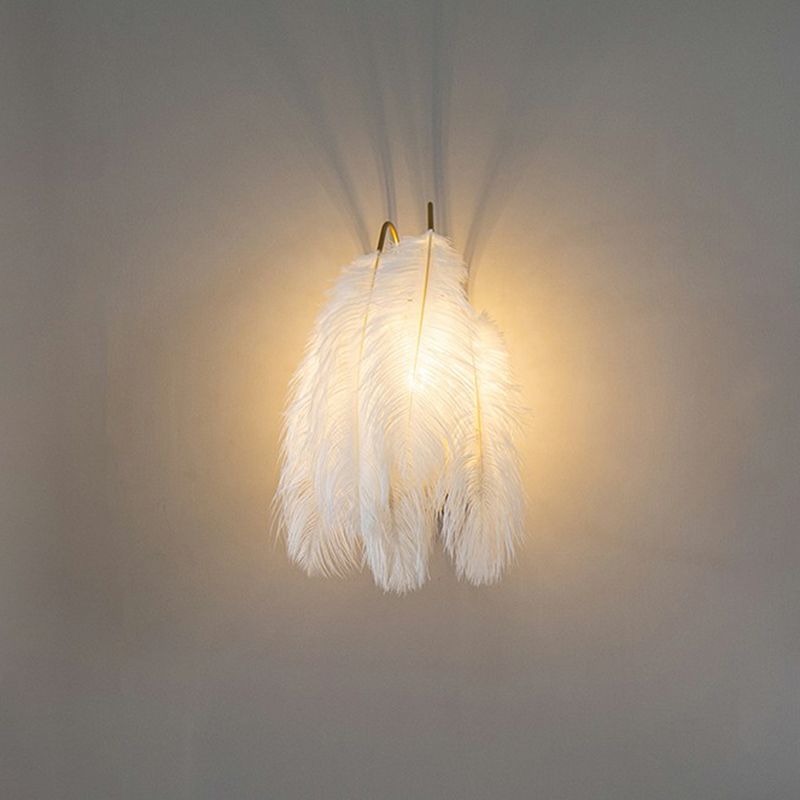 Kleine veerwandbevestiging verlichting Minimalistisch 1-licht wand SCONCE LICHT VOOR HALNEN