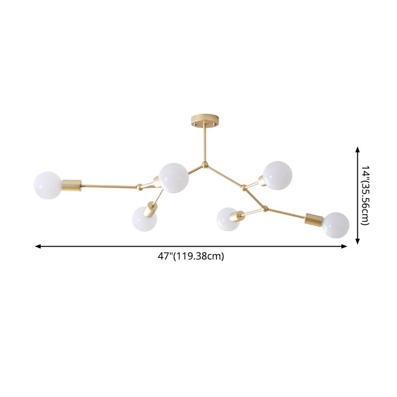 Plafonnier Design à ampoule nue de Style industriel, luminaire rétro pour salon