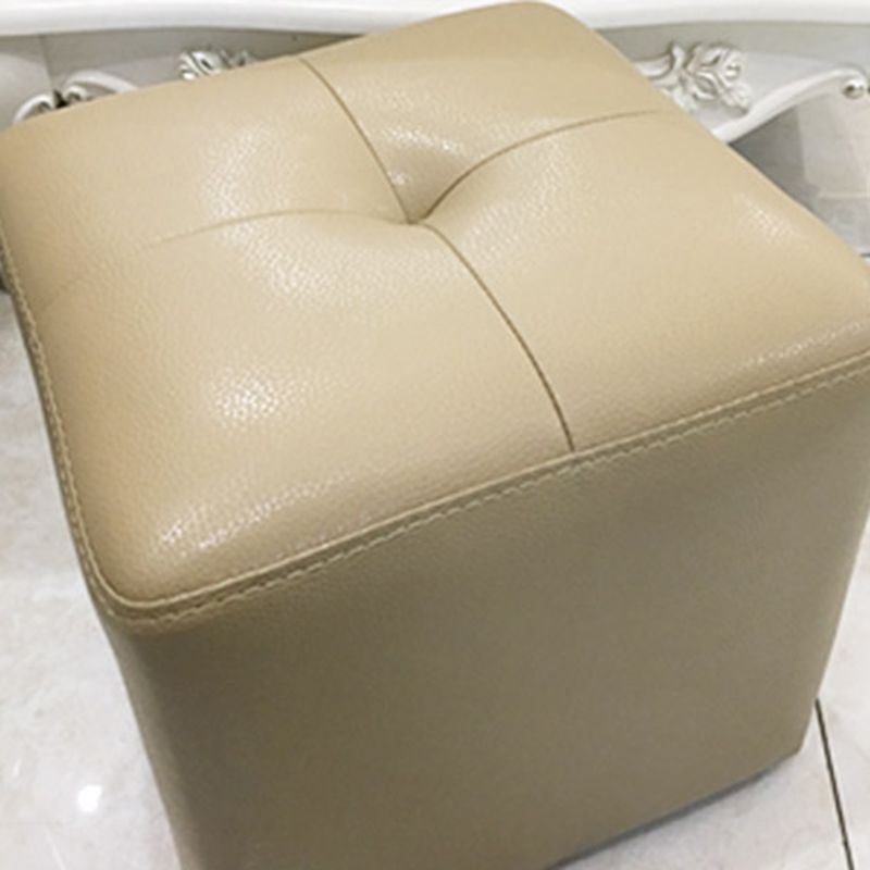 Modern Black Water Resistant Cube Square Leather Indoor Cube