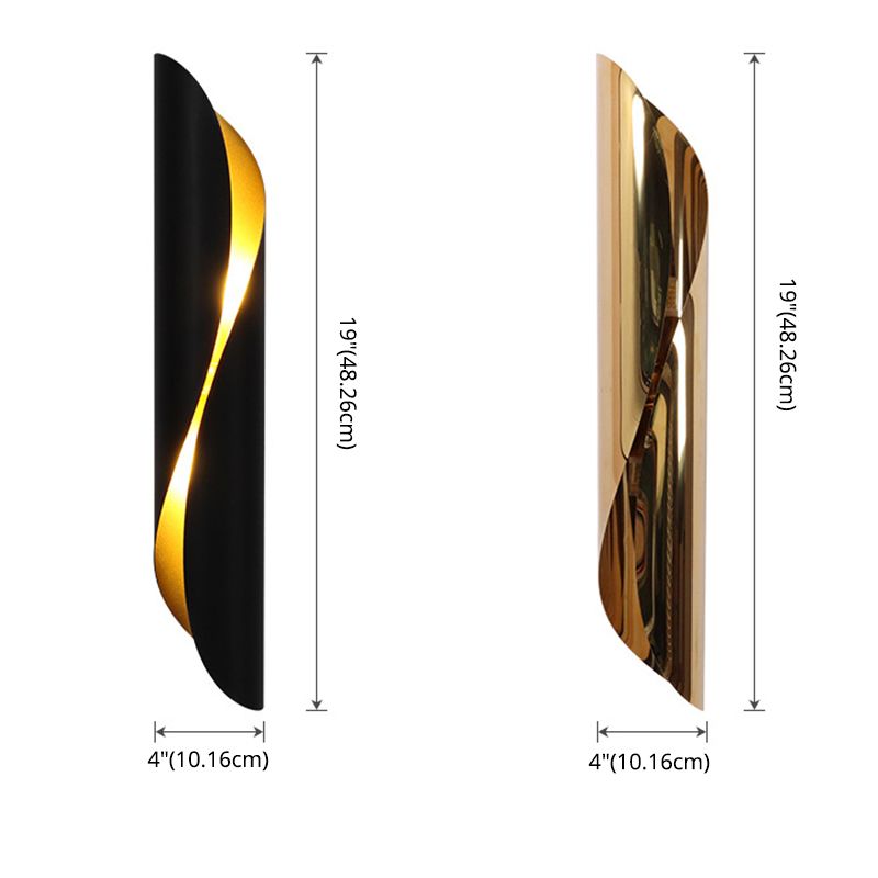 18.8" Post-modern Style Metal Wall Lamp 2-Lights Creative Sconce Lighting for Hallway Dining Room