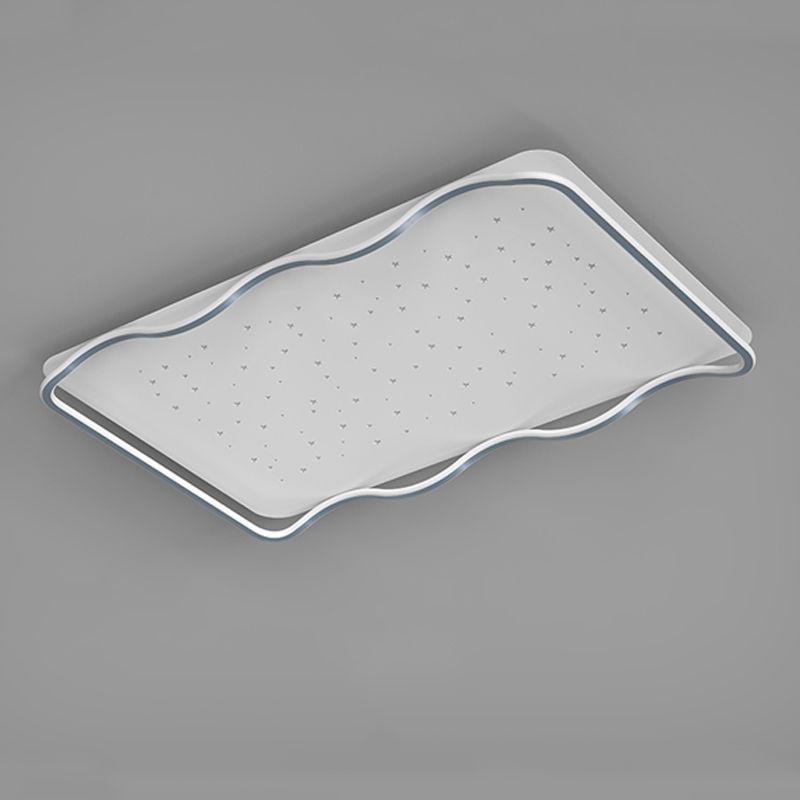 Geometrie Form LED Deckenleuchte Moderne Aluminium 1 Light Flush Mount für Halle