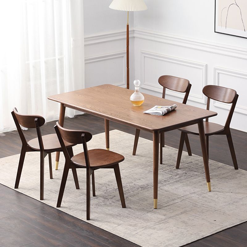 Modern Style Solid Wood Dining Sets with Rectangle Table Dining Furniture for Dining Room
