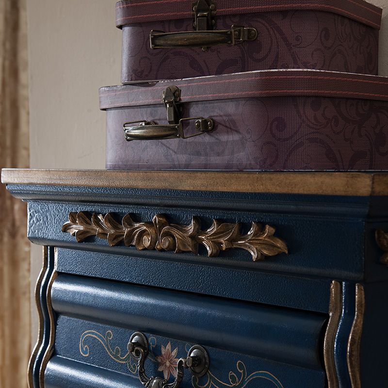 Traditional Birch Lingerie Chest Vertical Storage Chest Dresser for Home