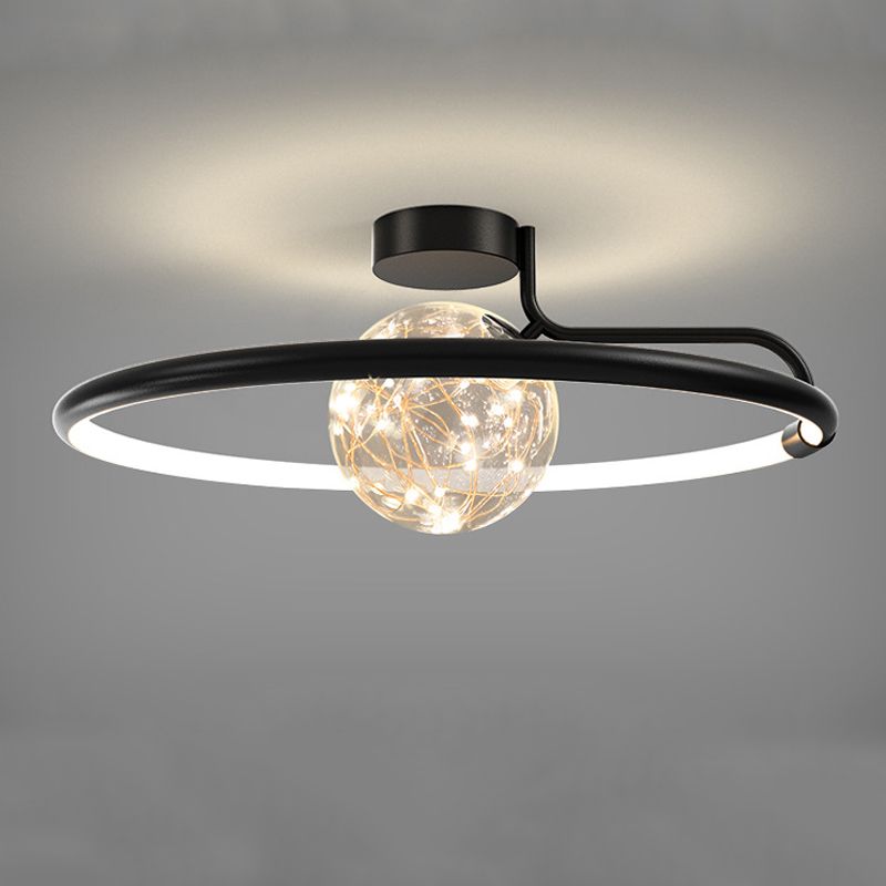 Sphère contemporaine luminaire luminaire 2 légers luminaires de plafond lucratif