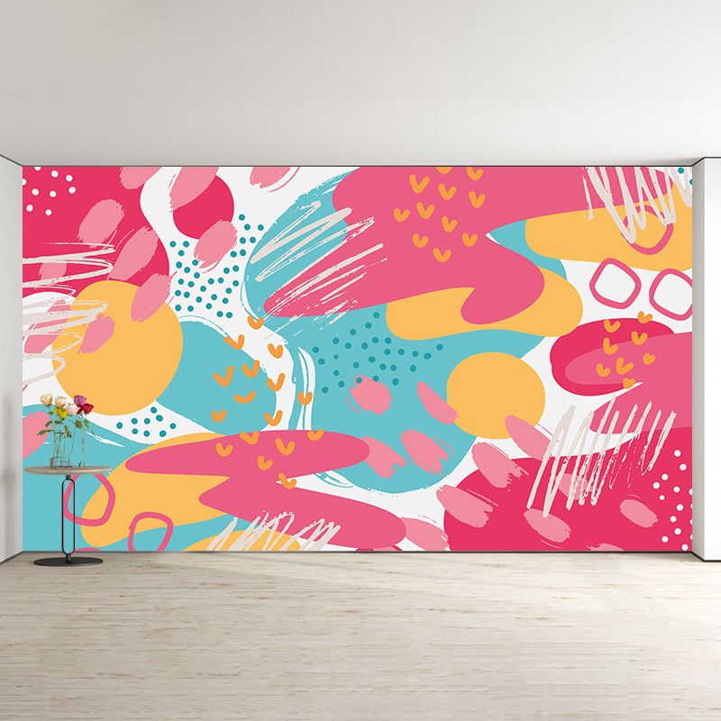 Abstract Illustration Wallpaper Environment Friendly Mildew Resistant Indoor Wall Mural