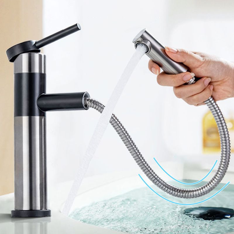 Glam 1-Handle Bathroom Sink Faucet 1 Hole Vessel Sink Bathroom Faucet with Stainless Steel
