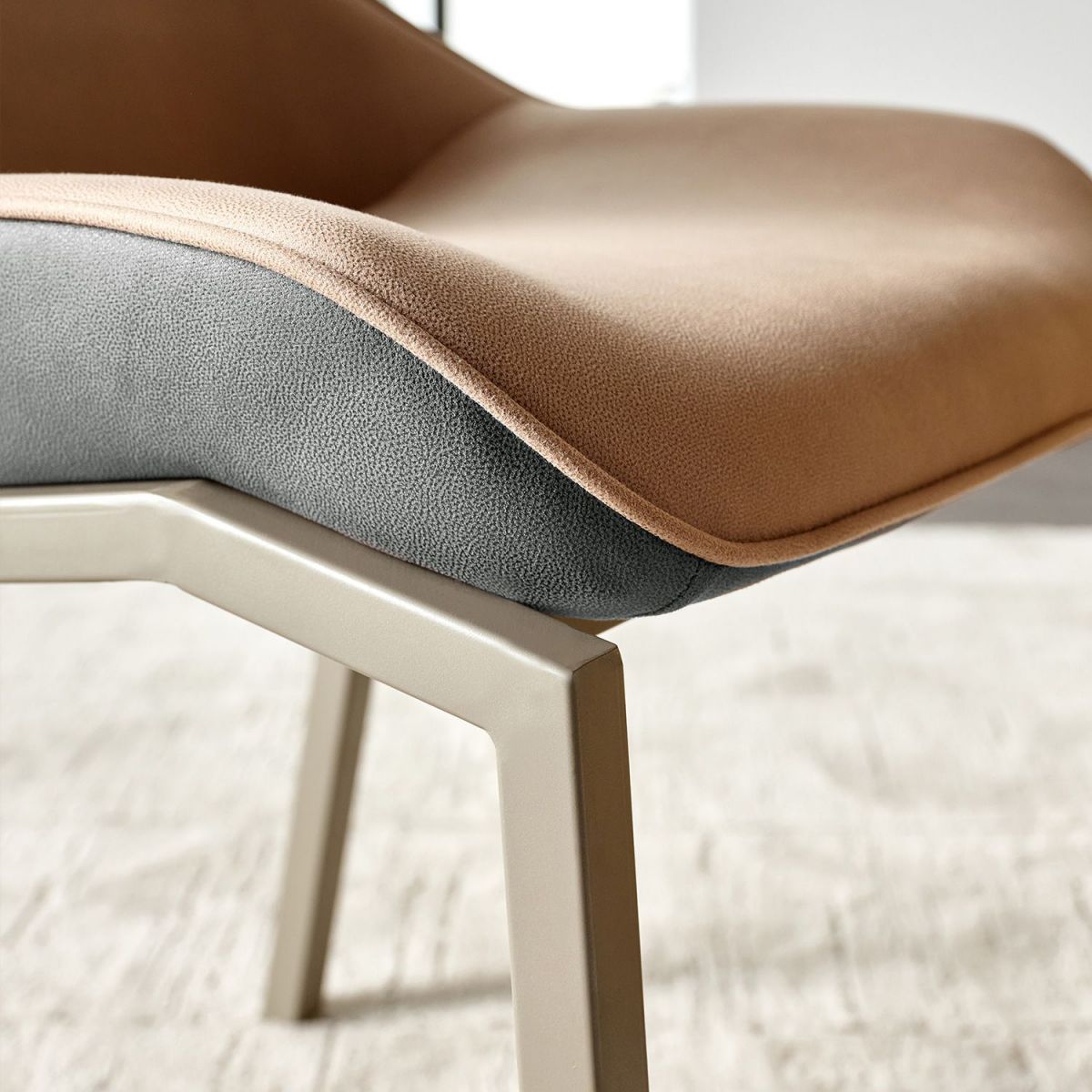 Sillas de comedor de cuero con sillón Wingback Parsons de estilo contemporáneo para uso doméstico