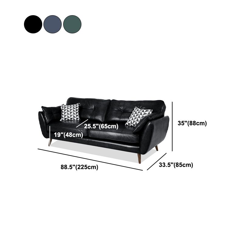 Glam Tufted Split-Back Standard Living Room Pillow Top Arm Sofa