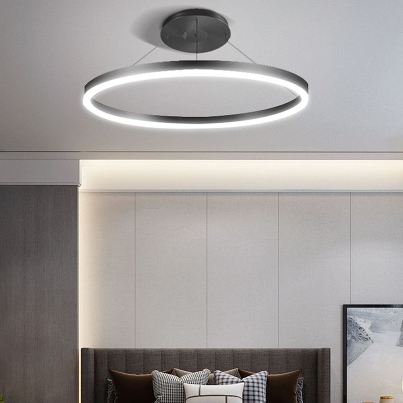 Forme de roue Chandelier Light Metal contemporain 1 Éclairage d'éclairage léger