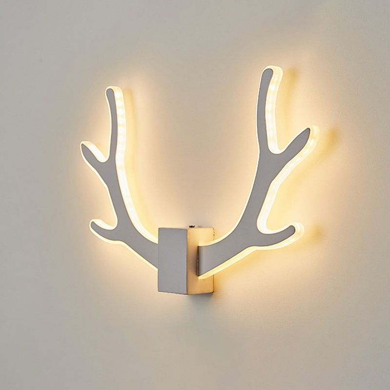 Schattierte Leuchtenbeleuchtung Nordischer Acryl -Korridor -LED -Wandleuchte in Weiß