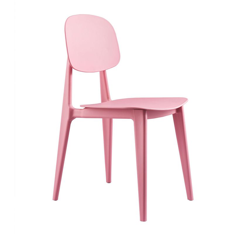Chaise latéral de maison contemporaine en plastique arrière 32 "H chaise de salle à manger