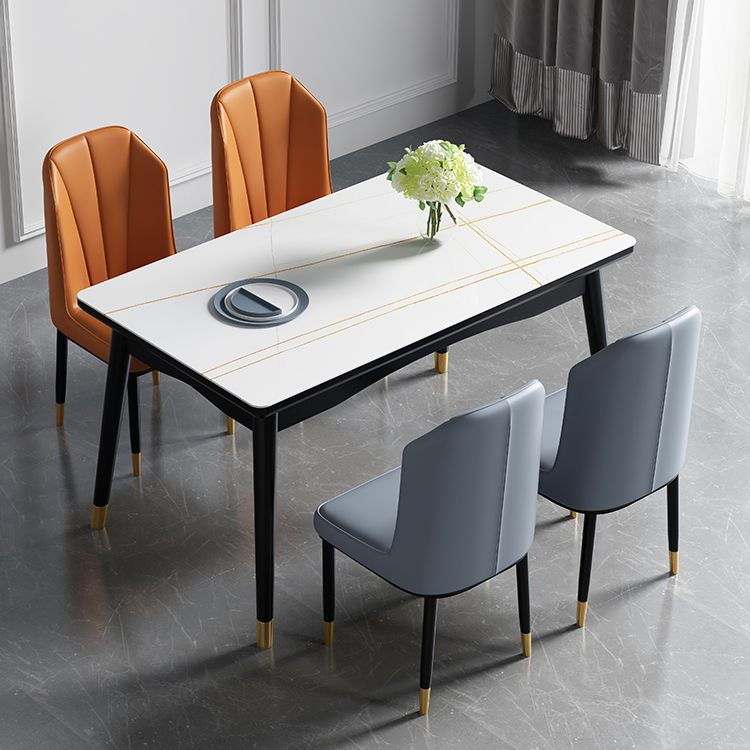 Mesa de comedor estándar superior de piedra sinterizada industrial Mesa de comedor rectangular para cocina