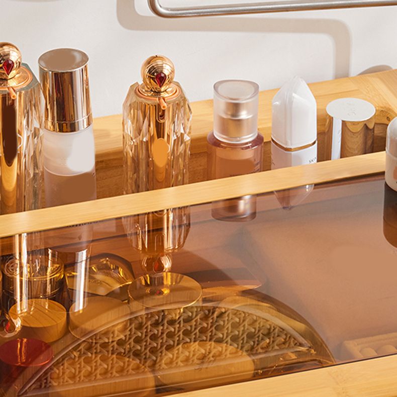 Modern Mirrored Makeup Vanity Glass Drawers Make-up Vanity with Storage