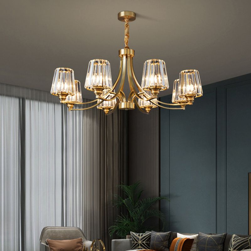 Sputnik Clear Glass Chandelier Pendant Light Industrial Living Room Chandelier Lighting