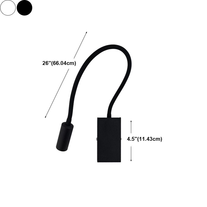 Illuminazione da parete di lettura in metallo a forma geometrica moderna 1 illuminazione montata a parete