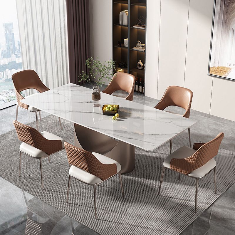 Luxury Sintered Stone Dining Set Rectangle 1/4/5/7/9 Pieces Dining Room Table Set