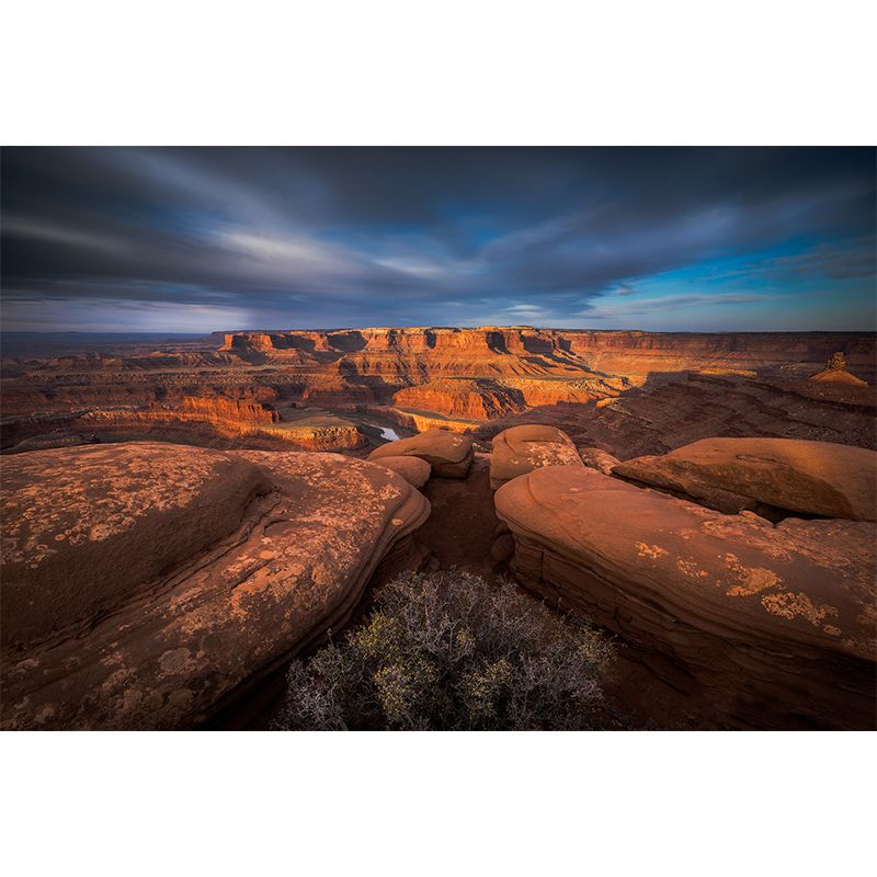 Orange Landscape Wallpaper Mural Dead Horse Point State Park Scenic Modern Waterproof Wall Decor