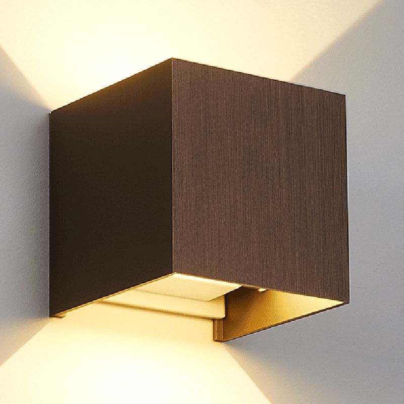 Quadratische Form Metallwand Licht moderner Stil 2 Leichter Wandhalterung Leuchte