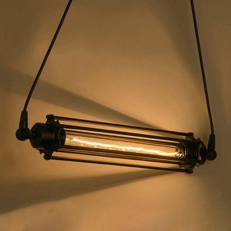 Luci a sospensione da cucina contemporanea illuminazione isola lineare luce appesa in nero