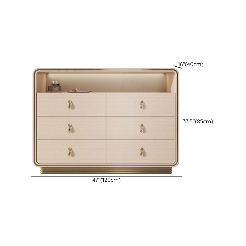 15.6-inch Width Solid Wood Storage Chest Classic Glam Storage Chest Dresser