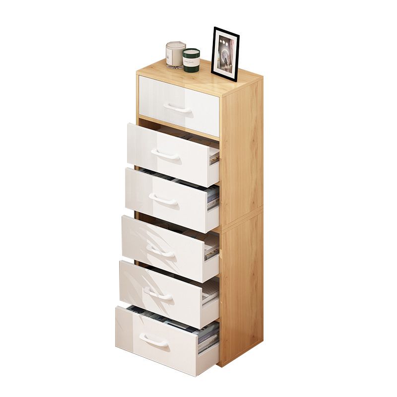 Contemporary Matte Finish Dresser Bedroom Wood Storage Chest