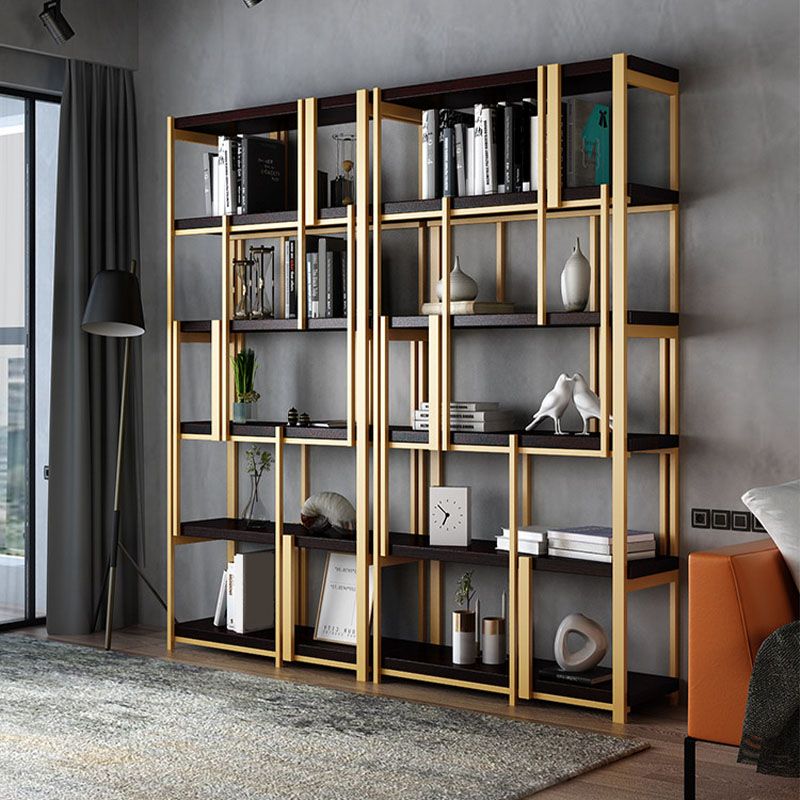 Modern Metal Bookshelf Black Etagere Open Shelf Bookcase Shelves Included