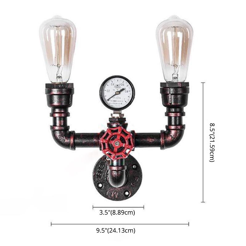 Industrialdruckmessgeräte Leuchte Metallwandlampe für das Restaurant