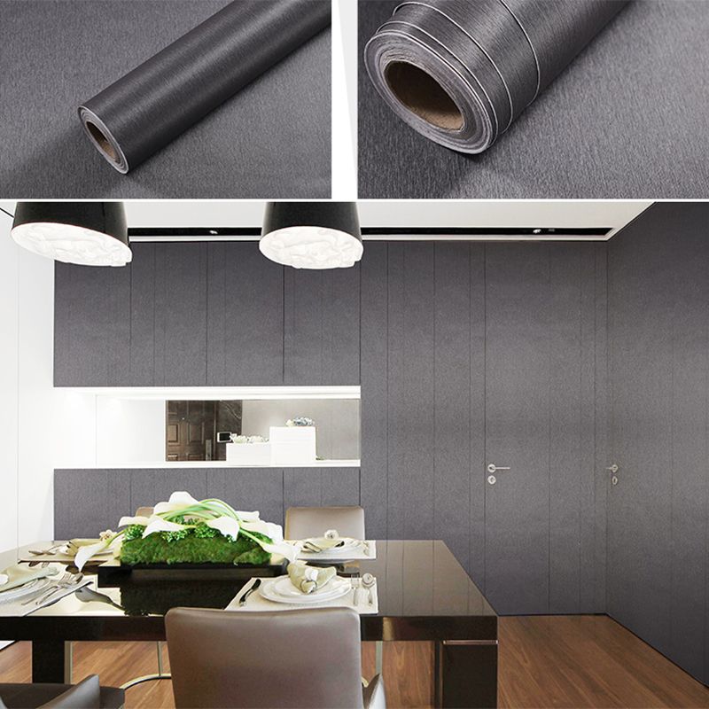 Self Sticking Repurposed Wood Wallpaper Roll Industrial Vinyl Wall Decor, 16.5' L x 23.5" W