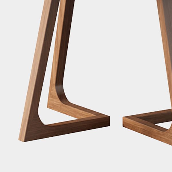 Mesa de comedor informal de pedestal doble redondo Mesa de madera de madera sólida de ashwood