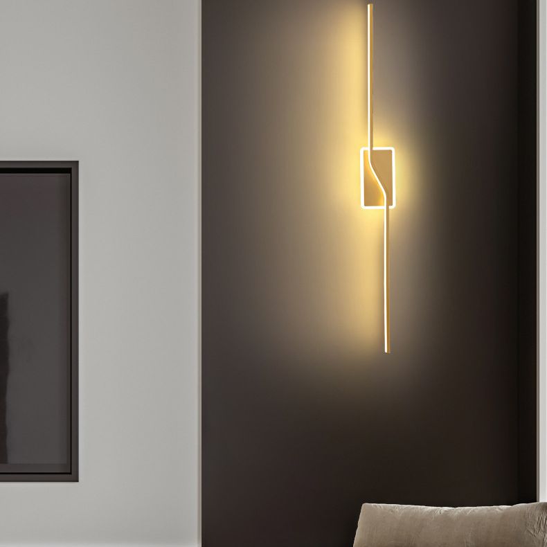 Noordse LED -muurlamp Minimalistische wandbalk Minimalistische wandbalk in gouden afwerking