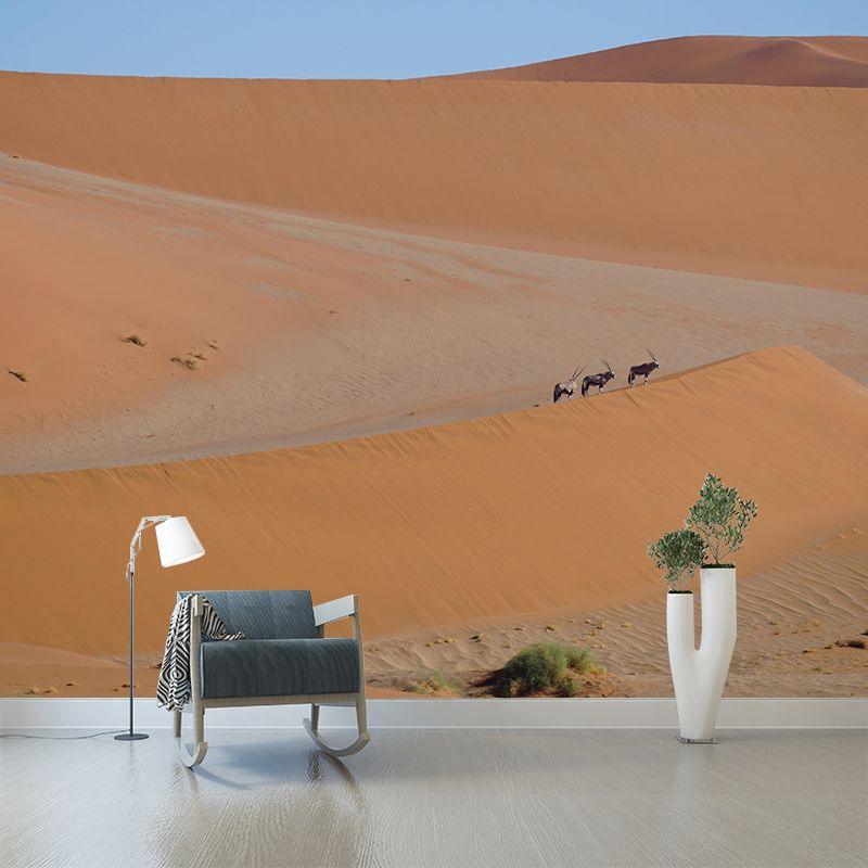Horizontal Photography Desert Mural Environment Friendly Wallpaper for Room