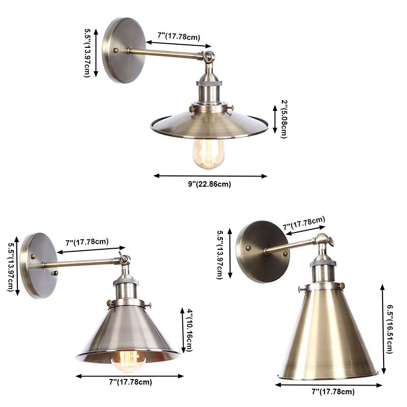 Éclairage mural géométrique Verre de style moderne 1 La tête de la tête luminaire monté en bronze en bronze