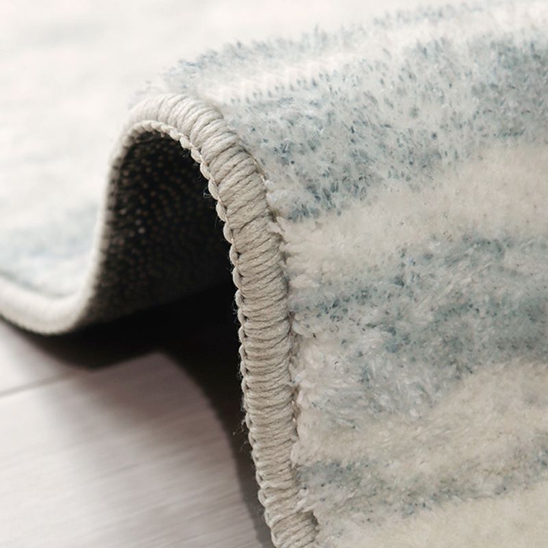 Apricot Tone Modern Area Carpet Polyester Stripe Printing Indoor Rug Anti-Slip Backing Carpet for Living Room