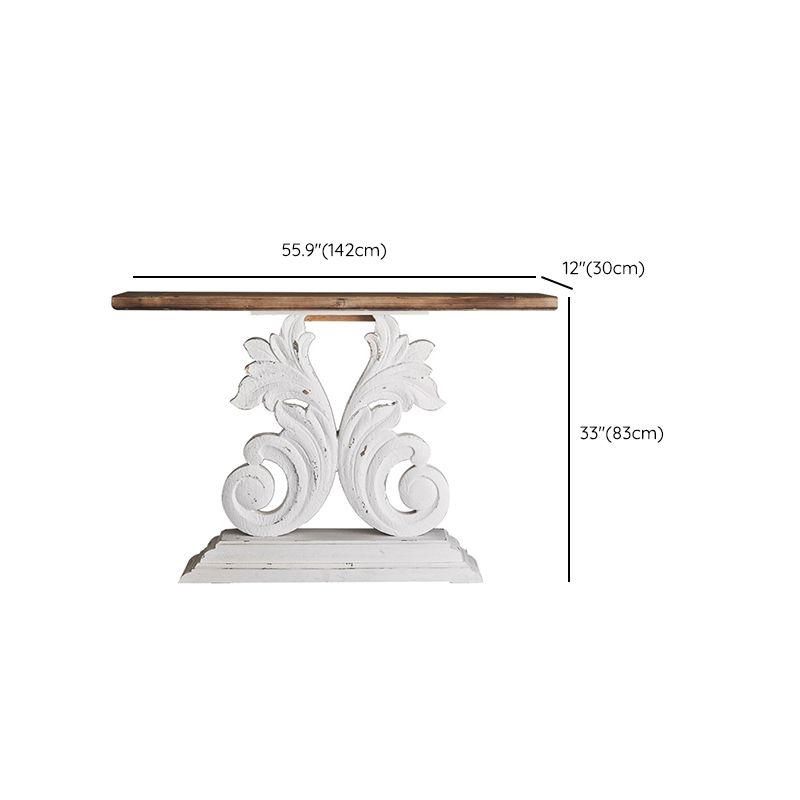 French Country Console Table 16" W Resistant Accent Table for Hall