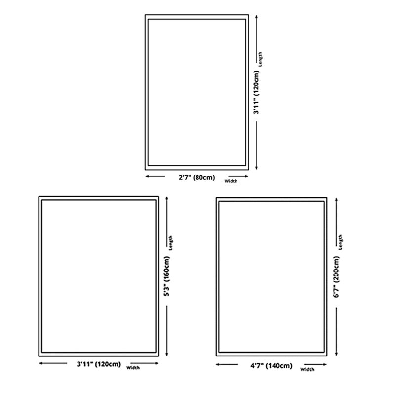 Multicolor Home Decoration Carpet Bold Watercolor Blooming Area Rug Polyester with Easy Care Rug