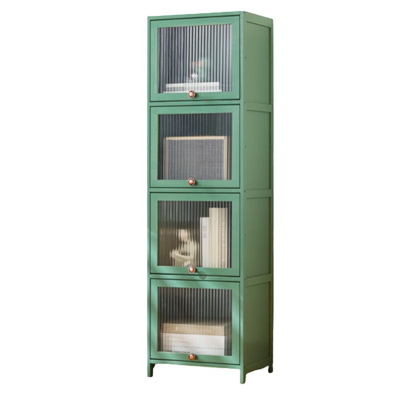 Rectangular Wood Cabinet, Modern Accent Chest with Acrylic 4/5 - Door