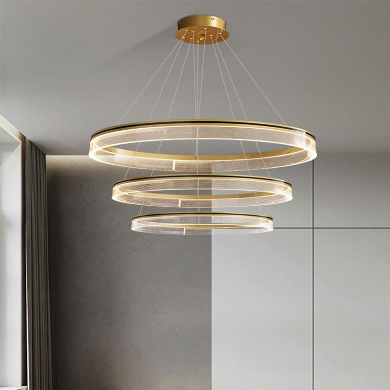 Luz de lámpara orbicular moderna restaurante de lámparas de lámparas colgantes con sombra acrílica