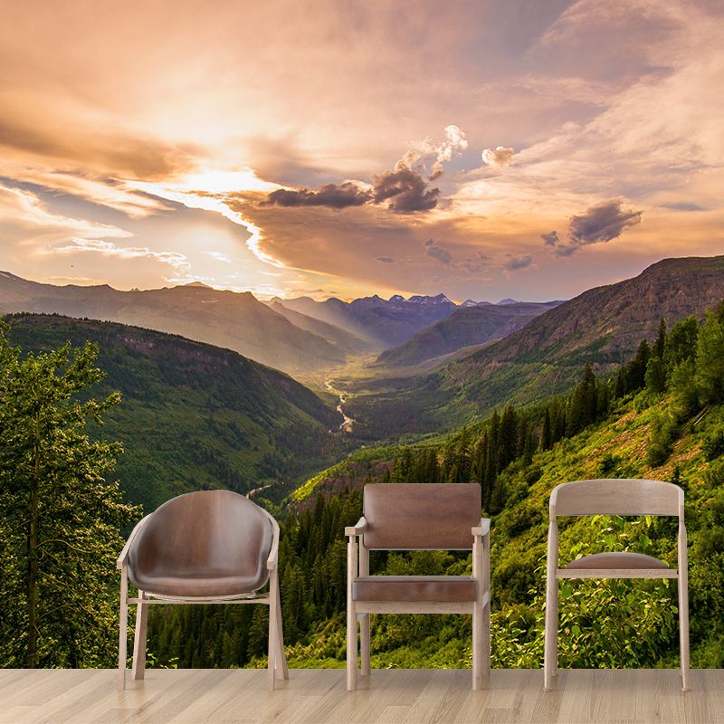 Whole Mountain Landscape Wall Murals Waterproof Wall Decor for Bedroom